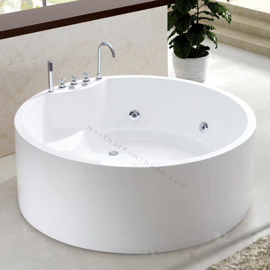 Bồn tắm nằm hình tròn acrylic cao cấp 1m5 - NH1013