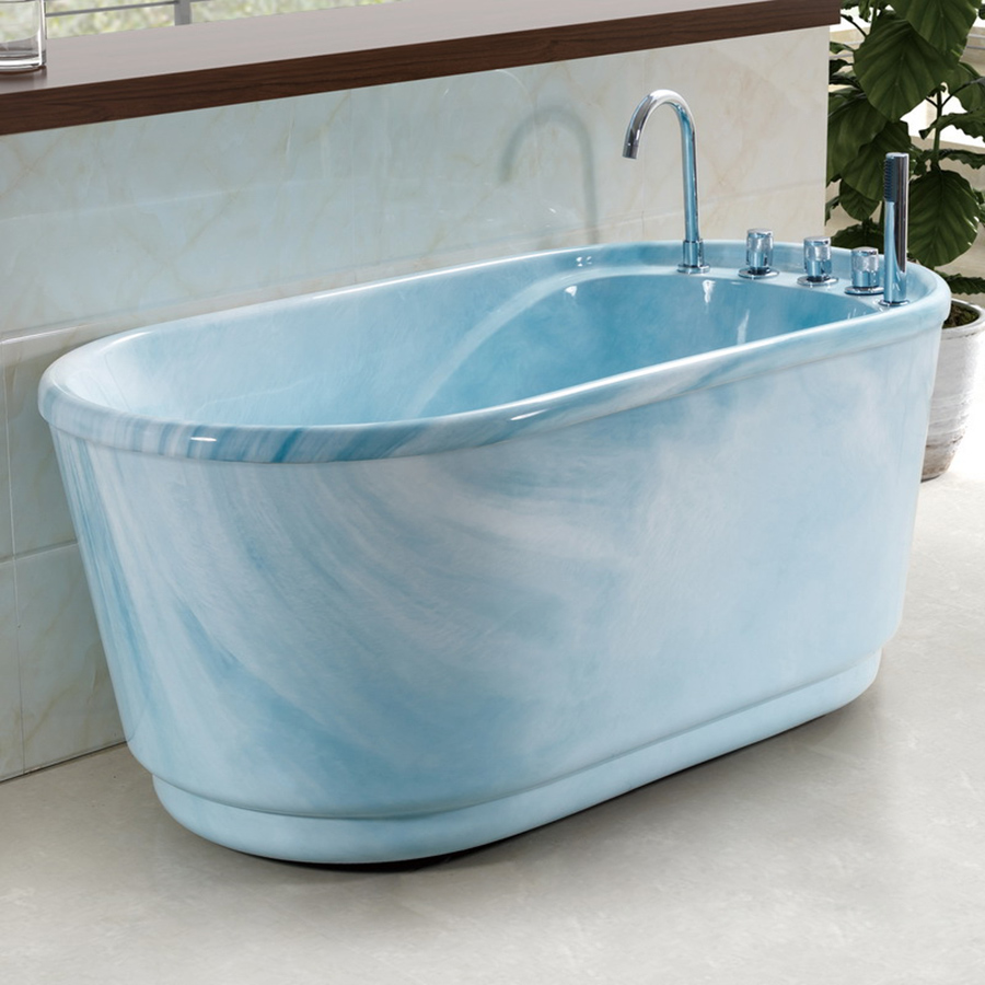 Bồn tắm nằm acrylic hình oval - NH1011